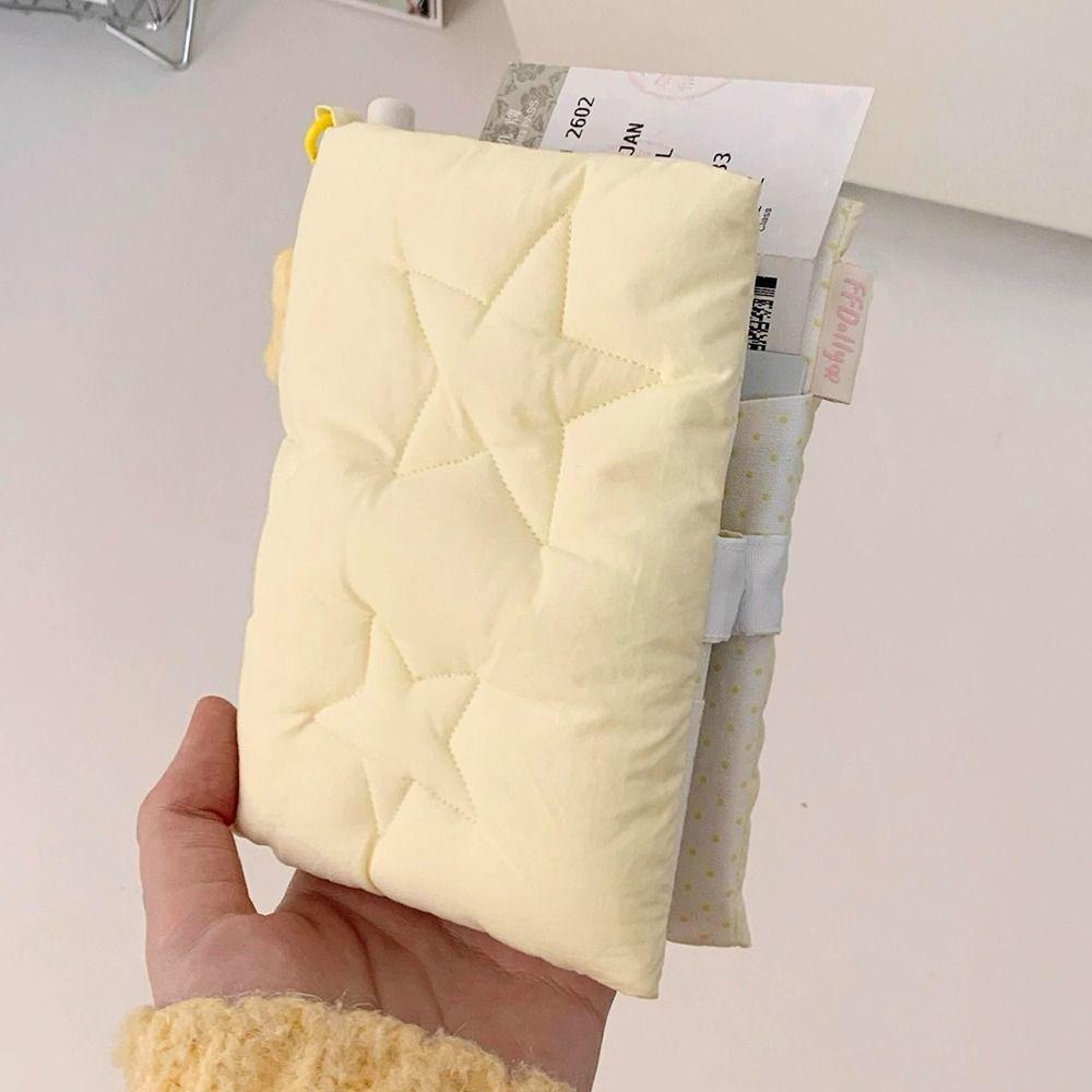 Star Fabric Passport Holder Travel Essential Organizer Korean Style Bank Card Holder Portable Travel Ticket Holder Travel