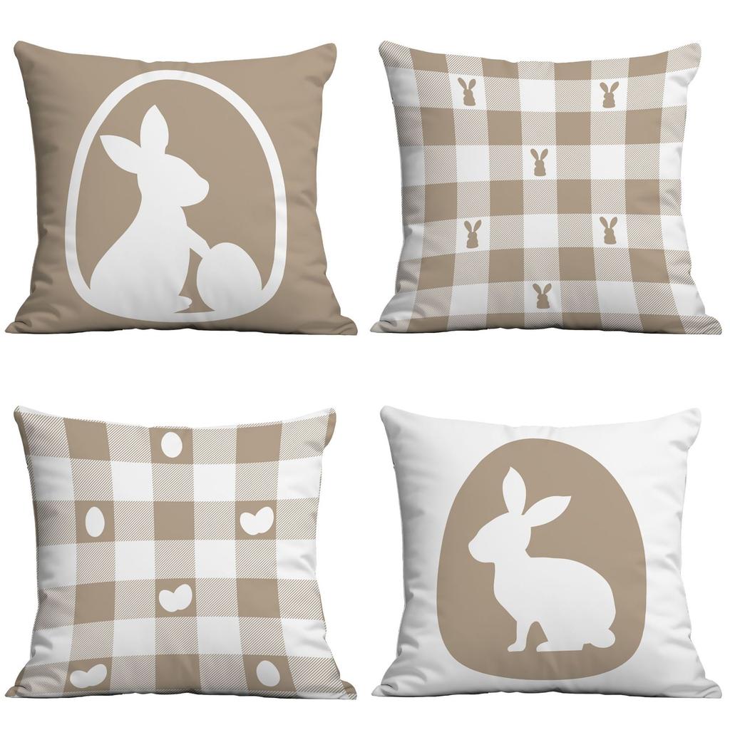 Easter Pillow Case Home Sofa Pillow Living Room Ornament Printed Rabbit Pillow Premium Durable Quality Useful Practical