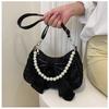 2026 Trendy Niche Bow Handbag for Women Summer New Fashi Pearl Underarm Bag Versatile Shoulder Bag
