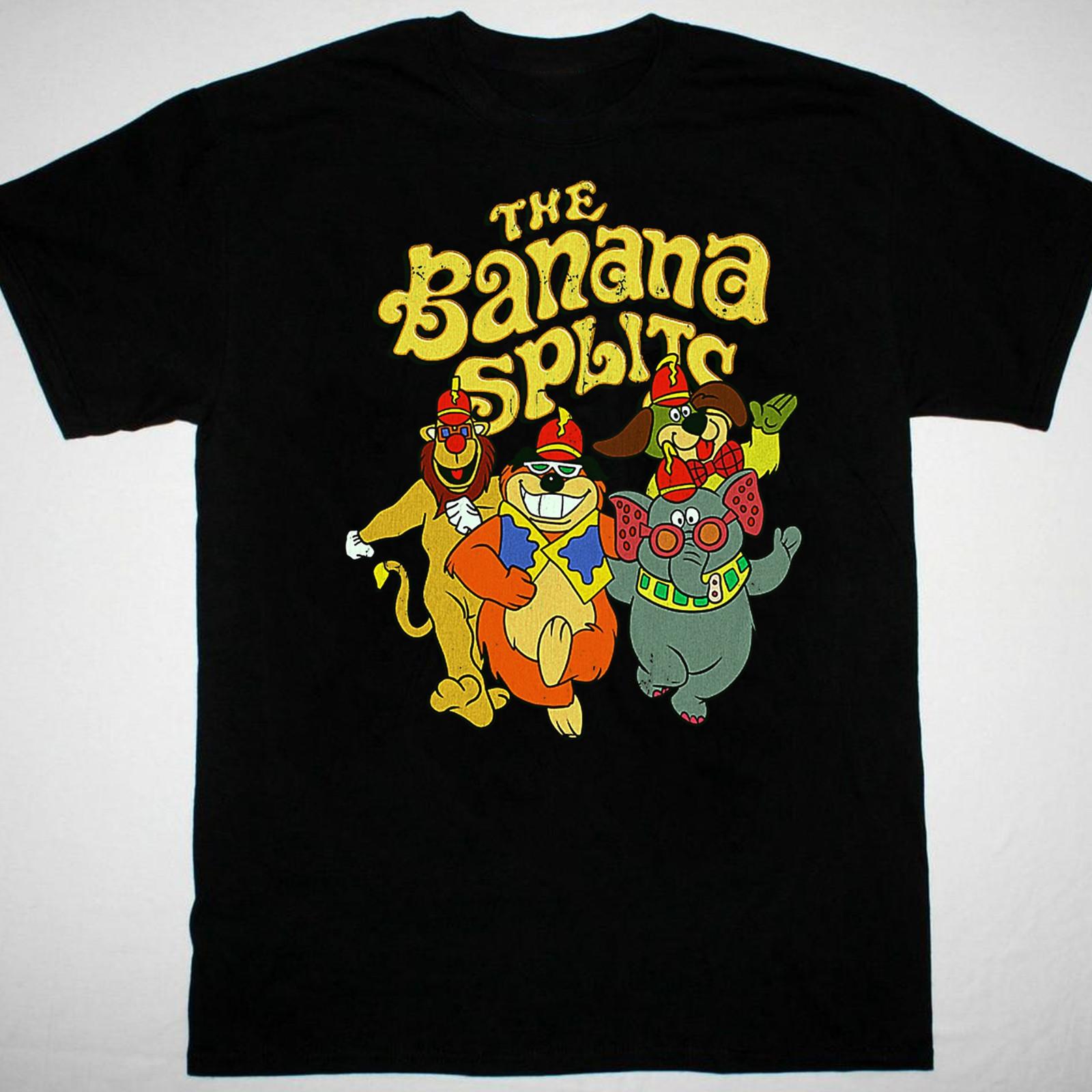 The Banana Splits RETRO T-Shirt Mens Womens Tees Top black short sleeve All Sizes JJ3492 S