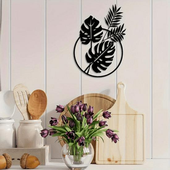 Temu Metall Silhouette Pflanze Wandhaken – Moderne Minimalistische Dekorationskunst