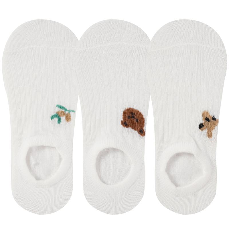 

Жіночі шкарпетки. Модні літні шкарпетки. Жіночі білі однотонні дихаючі нековзкі невидимі шкарпетки. One size