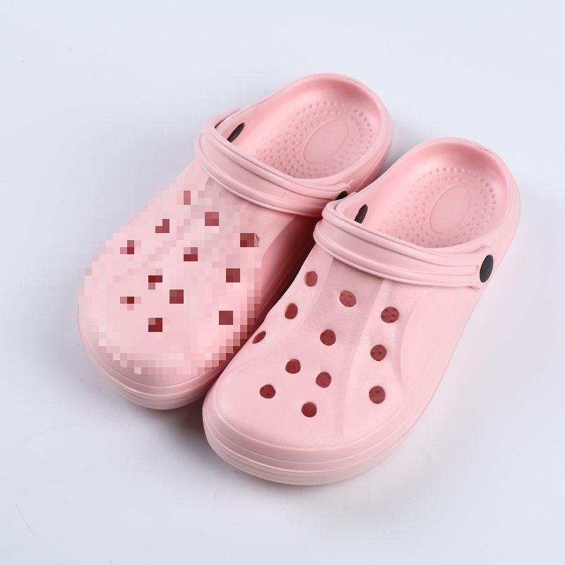 Indoor Home Non-slip Simple Garden Baotou Daily Light Shoes Solid Color Couple Hole Shoes