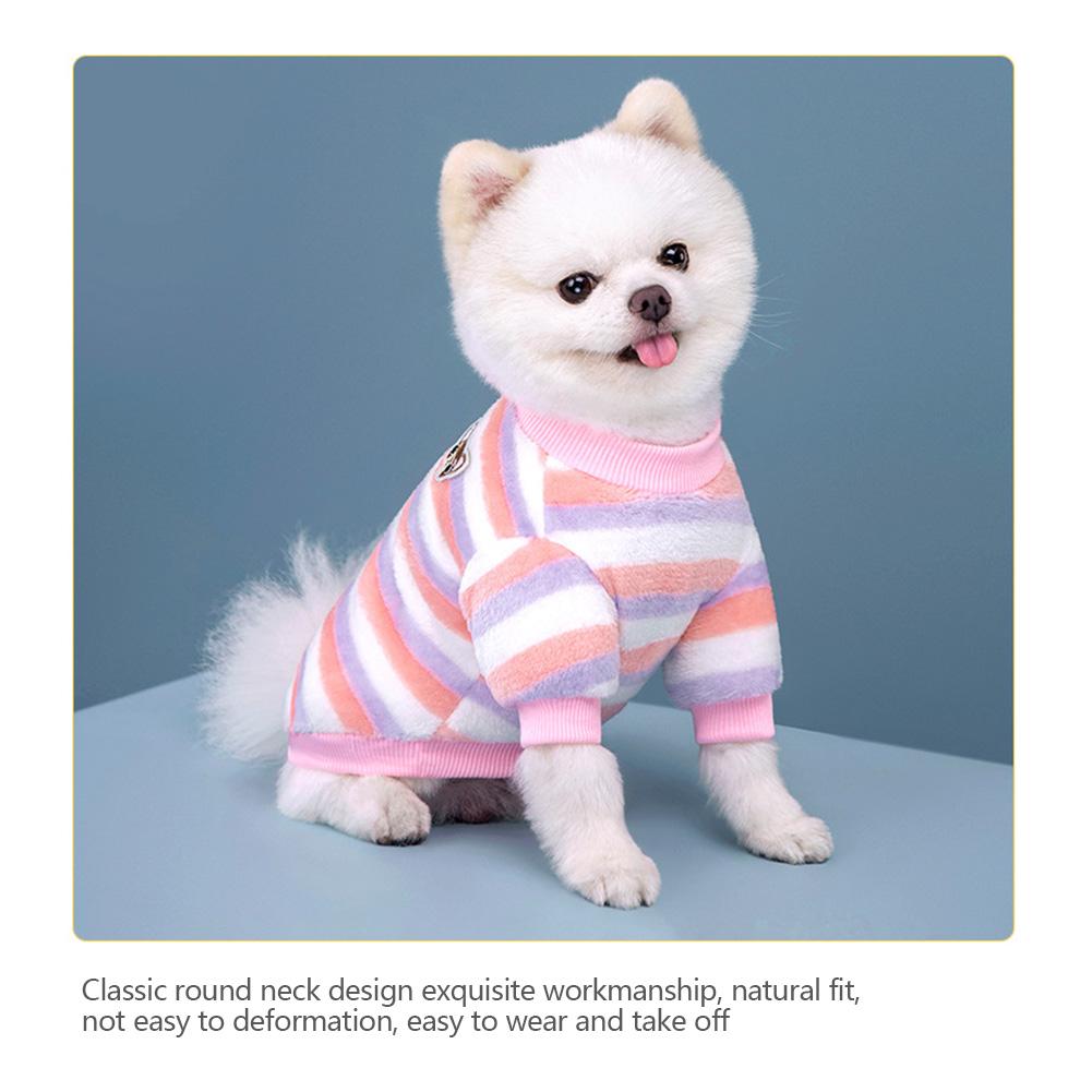 Regenbogen-Hundekleidung, warme Haustierweste, Hemd, Fleece, Haustier-Hundekleidung für Hunde, Kleidung für Haustiere, Hunde, Katzen, T-Shirt, Outfit, Bekleidung, Mäntel