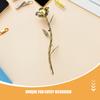 Trandafir Metalic Unic Cadou pentru Femei Bărbați Floare Artificială Eternă Decor Rustic Industrial Ideal pentru a 6-a Aniversare de Fier Ziua de Naștere