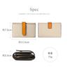 LASIEM Color Scheme x Mini Small Folding Compact Mini Genuine Skimming Celeste Blue x Gray (Lasiemu) [Special Compact] Women's Wallet, Wallet,