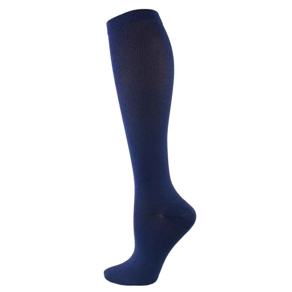 Compression Socks Small Dots Stripe Candy Color Varicose Vein Nurse Sports Running Calf Pressure Stockings Protect Feet Support