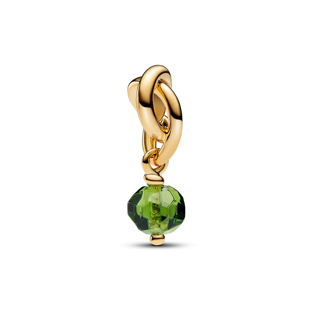 Neuer Avocado Doppel Hängeperle Kupfer Herz Charm Ewigkeit Kreis Anhänger Kompatibel Mit Authentischen Pandora Armbändern Halsketten DIY Schmuck