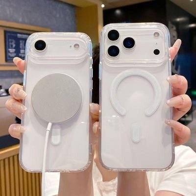Acrylic Magnetic Clear Case for iPhone 17 Pro Max/17 Pro/17 Air/16E/15