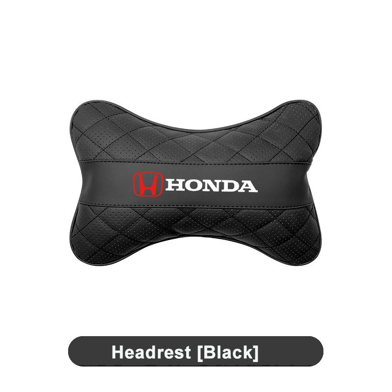 AAALE1 Honda Logo Headrest Car Seat Neck Pillow For Honda Civic FIT CRV Accord HRV Stepwgn Prelude Odyssey Vezel CRZ 5th City CRX Pilot