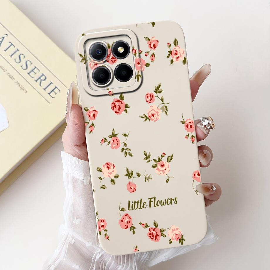 For Huawei Honor X8 4G 5G X8a X8b Phone Case Soft Liquid Silicone Bumper HonorX8 X 8 Anti-knock Cute Panda Astronaut Cover Capa
