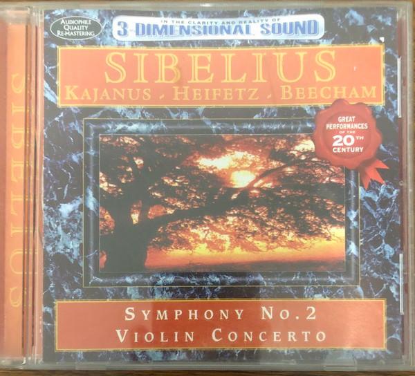 

CD SIBELIUS, KAJANUS, HEIFETZ, BEECHAM - Symphony No. 2 / Violin Concerto AMSC584 Avid 1997 UK Classical Used