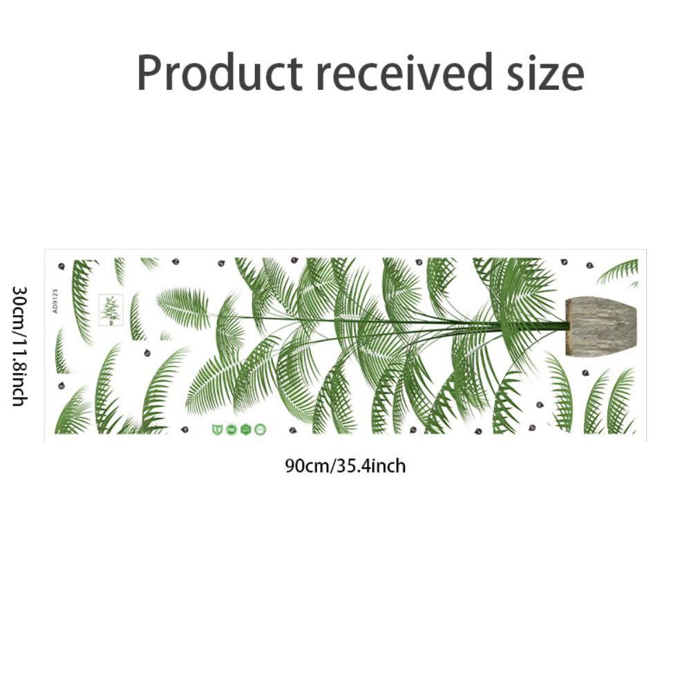 Waterproof Green Plant Potted Wall Sticker Self-adhesive Simulate 3D Wallpapers Wall Decals Office