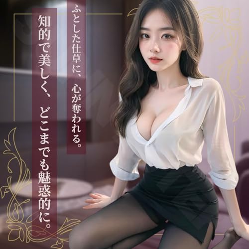 SUNNYSTEP See-Through Teacher Cosplay Costume, Plus Sizes S-6L, Mini Skirt, Teacher, Secretary, Female Teacher, Office Lady, Receptionist, Suit (Black