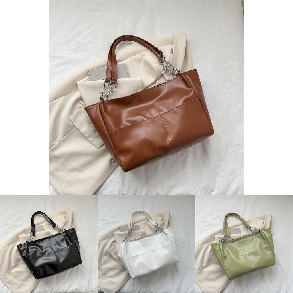 Fashionable Street Style Pu Tote Bag For Women Large Capacity Shoulder Bag