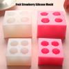 Fruit Strawberry Silicone Mould Fondant Chocolate Jelly Making Cake Tool Mold