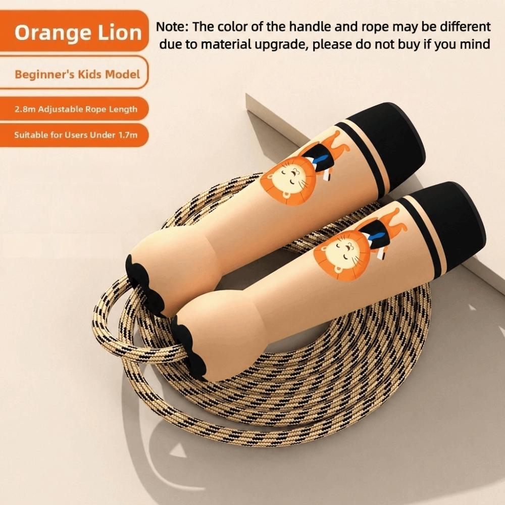 Adjustable Children's Skipping Rope ABS Handle Students Jump Rope  For Fitness Outdoor Activity