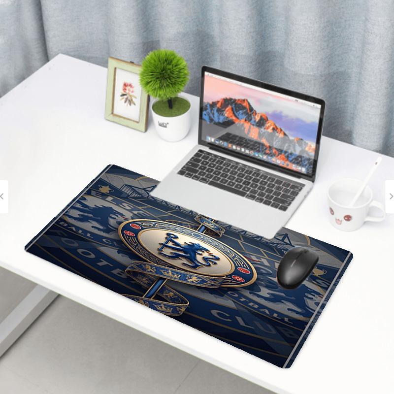Chelsea Football Club Print Mouse Pad, Anti‑Slip Desktop keyboard Mat, for PC Laptop Gaming Working Daily Use, Cool Festival Surprise Gift