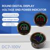 3318 Voltage Indicator High-Precision 3-wire Circular Digital Display Electricity Tester with Power-off Memory Function DC7-100V