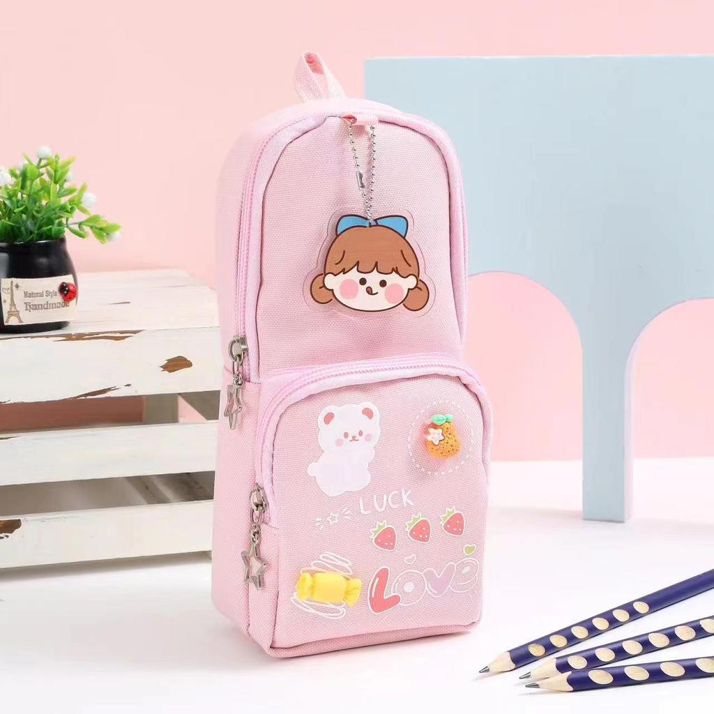 Student Pencil Case with High Capacity for Pencils, Fountain Pens, and Gel Pens