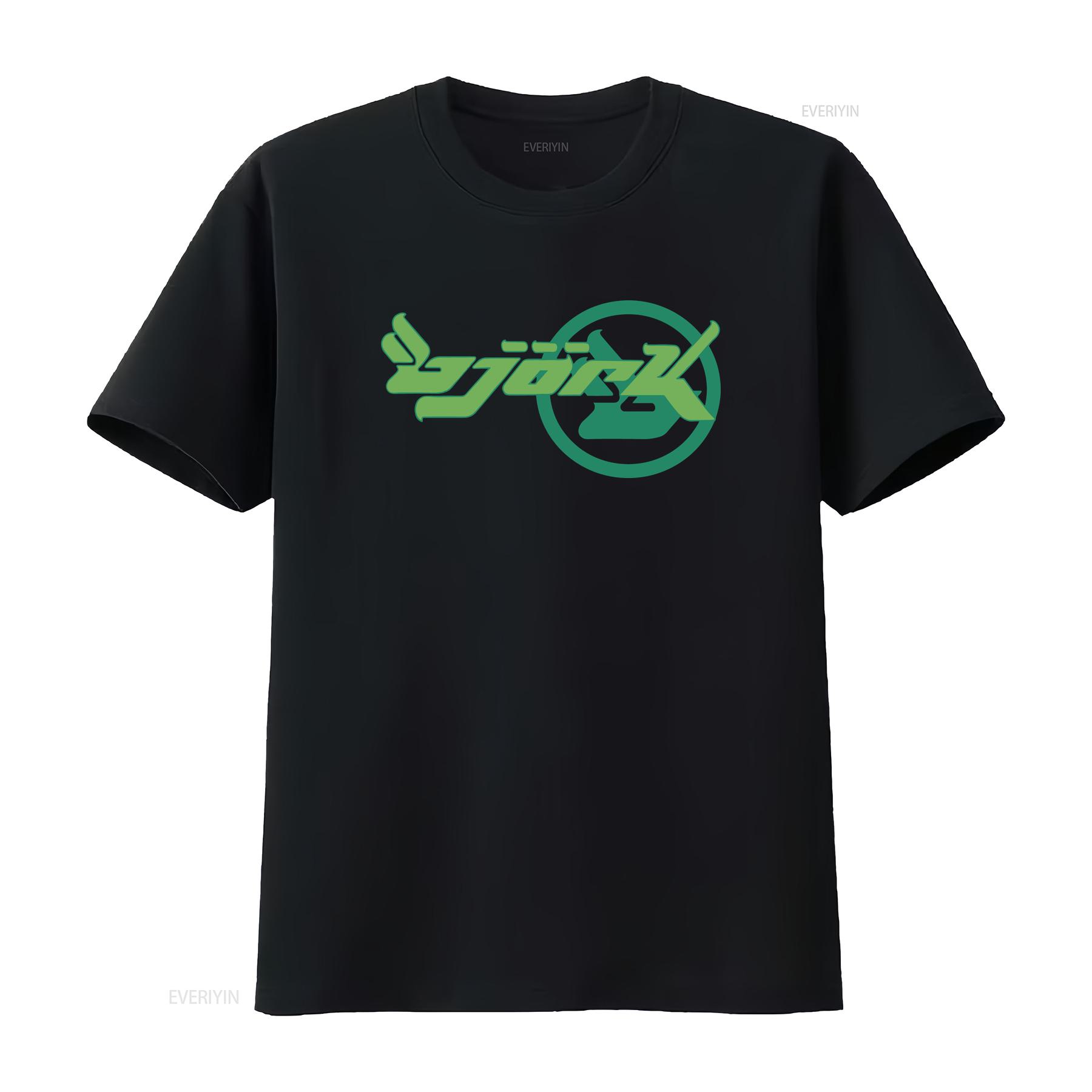 

Bjork Homogenic Green Circle Logo T shirt vintage Washed Breathable Stretched Stylish Unisex streetwear fashion Versatile 4XL