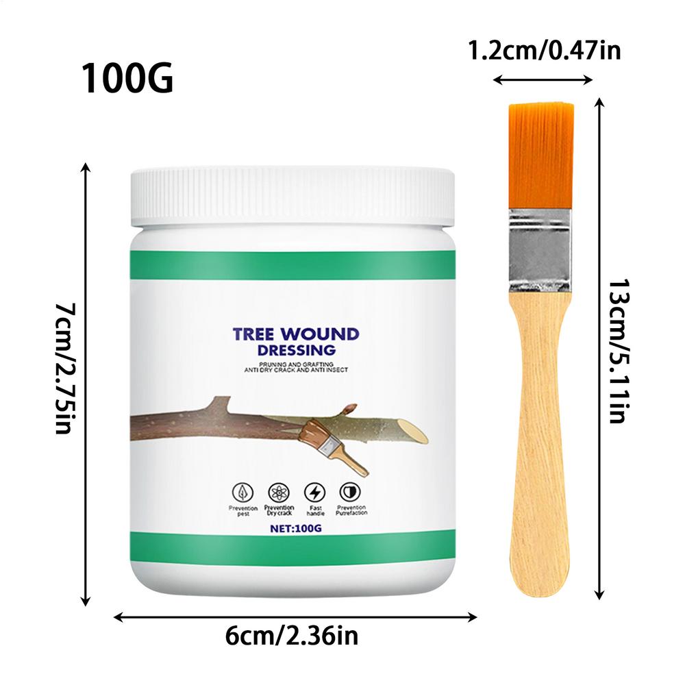 

Защитное средство для ран деревьев 100 г Натуральная защитная паста Паста для заживления ран деревьев Защитное покрытие для поврежденной коры Бонсай Сад Огород Фруктовый сад