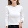 Women's Korean Slim Fit Long Sleeve Round Neck T-Shirt - Autumn Style