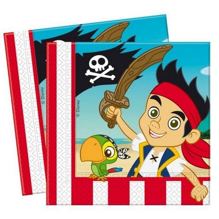 Jake And The Never Land Pirates Paper Disposable Napkins (Pack of 20)