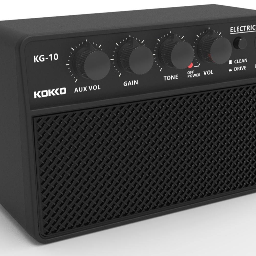 Elektronischer Gitarrenverstärker mit universeller 6,35-mm-Schnittstelle, tragbarer Gitarrenlautsprecher, Kopfhörerausgang für Reisen, tägliches Üben