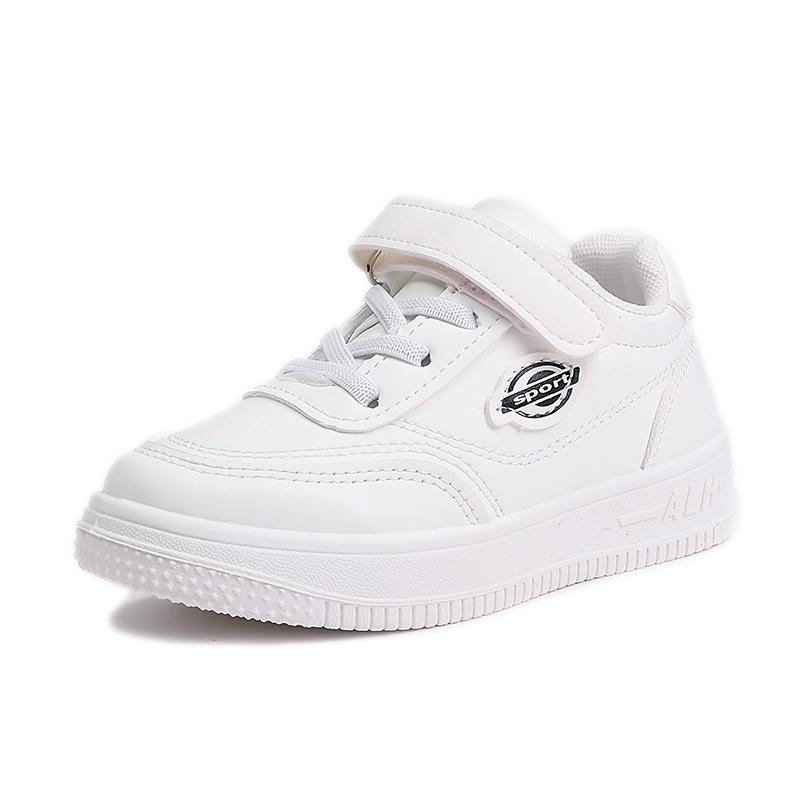 Classmates Children's Little White Shoes Boys' Shoes 2025 Spring and Autumn New Girls' Shoes White Sports Board Shoes Foreign Trade