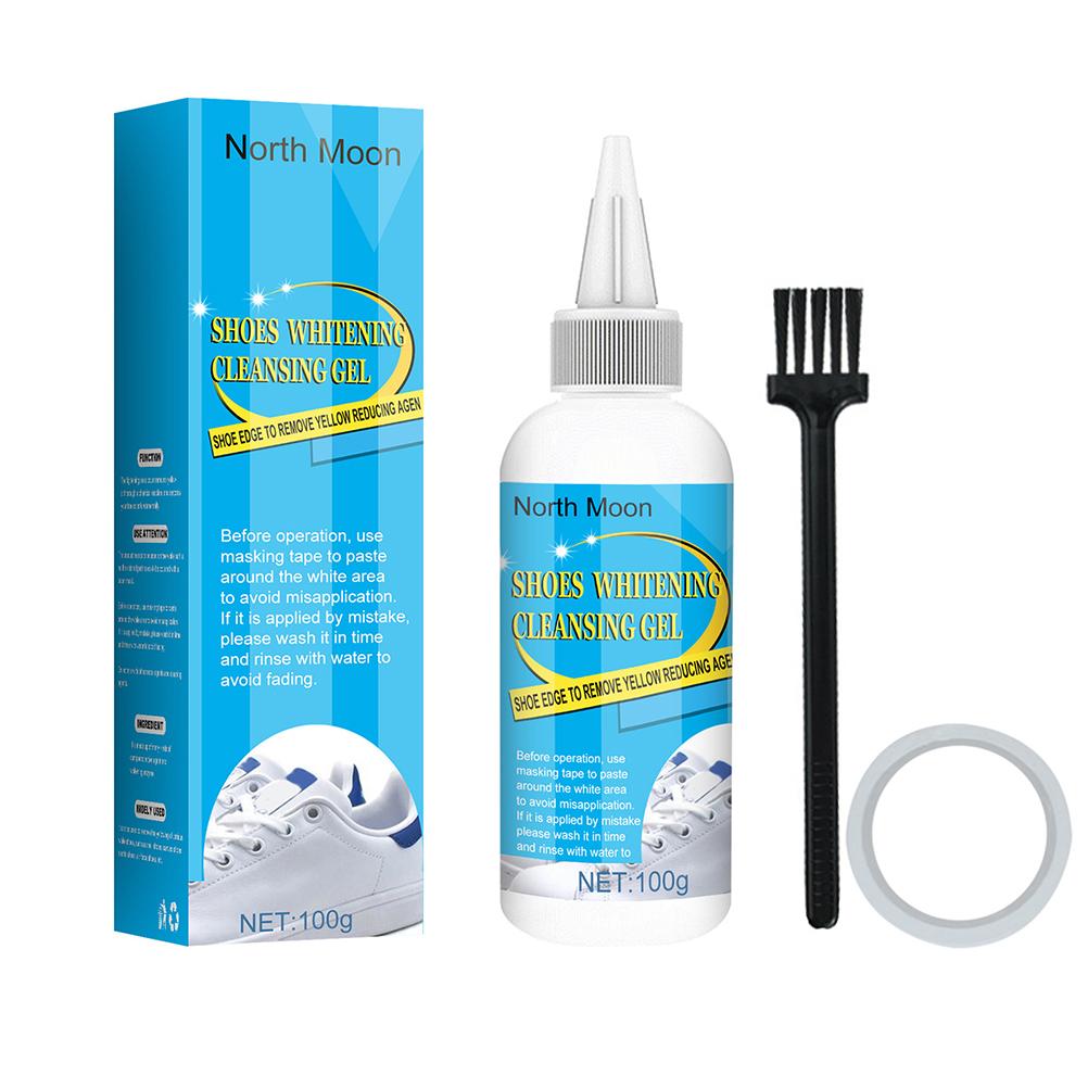 White Shoe Cleaner No Washing White Sneaker Cleaner Whitener Stain Remover Removes Dirt Yellow Edge for Canvas Shoes