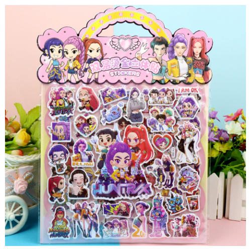 2025**KPOP Double-Layer 3D Bubble Stickers Hot Stamping Decorative Children's Gifts