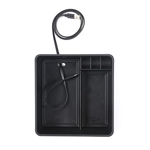 Sauicemy Car Storage Box for Land Rover Range Rover Sport/Executive (2023-Present), Built-in Console Box, Armrest Box Tray, Phone Tray, Center Console