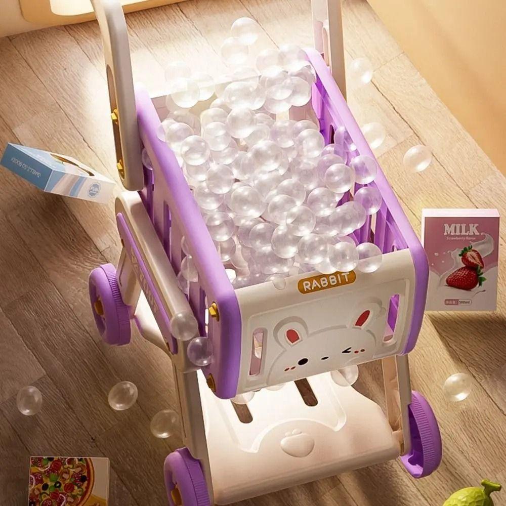 Simulation Supermarket Trolley Toy 32PCS/Set Pretend Shopping Playset Toy  Playing House
