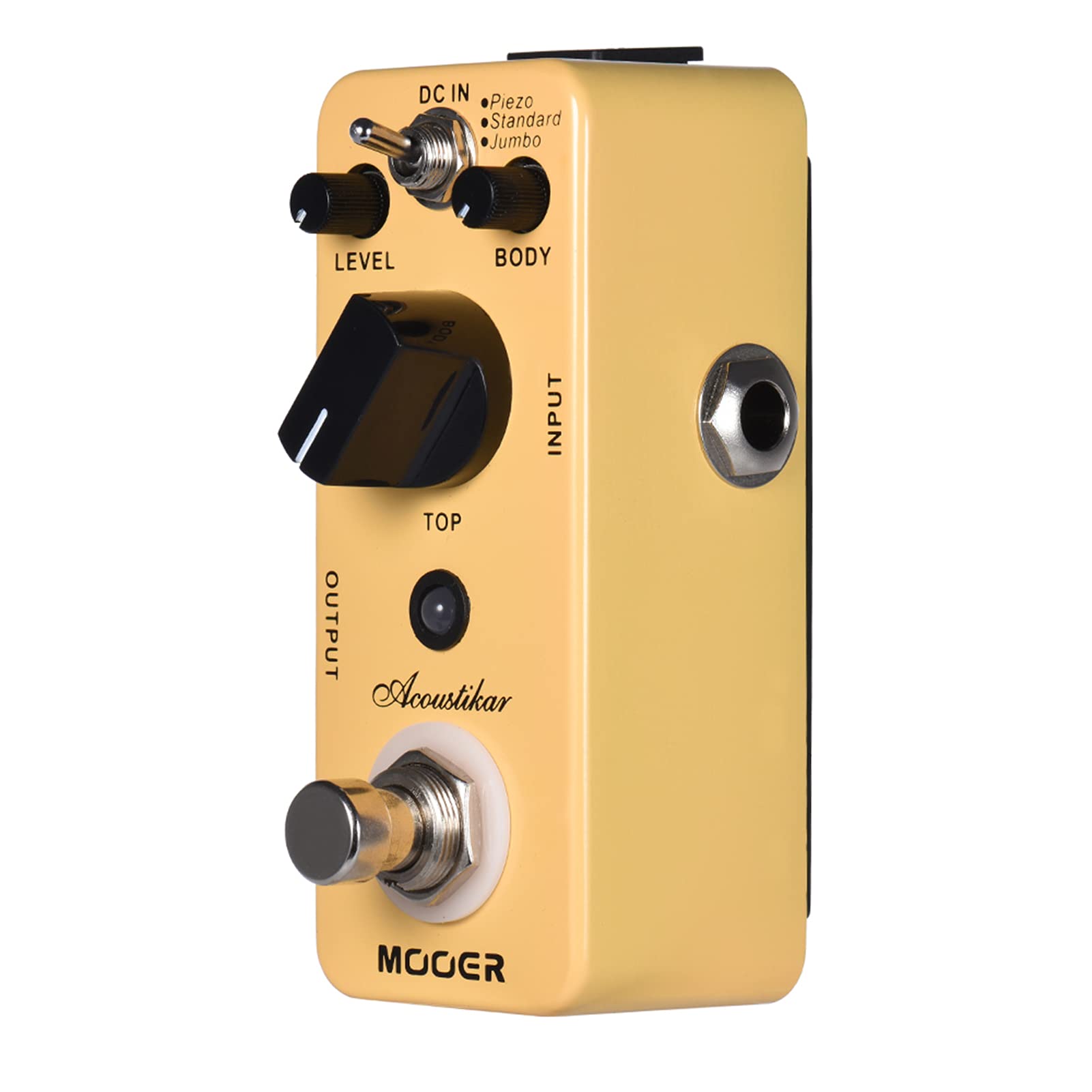 Sunydog Acoustikar Acoustic Guitar Simulator Effect Pedal with 3 Modes (PiezoStandardJumbo) and True Bypass