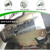 12 PCS Skid Plate Bolts, Stainless Steel 12mm Hex Head Auto Skid Plate Bolts, Car Top Front Skid Flange Bolts, Car Accessories Replacement High
