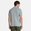 [Timberland] Short-Sleeve Logo Polo Shirt for Men TB0A2EPMV911 Medium Grey Heather-White L