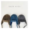 Japanese Children's Flying Hat Winter Wool Blended Warm Boy and Girl Solid Color Versatile Ear Protection Knitted Lei Feng Hat