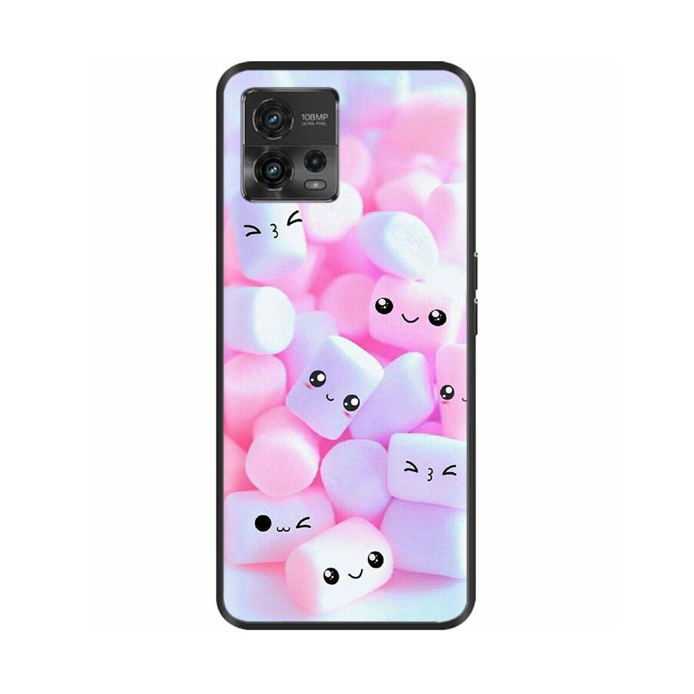 For Motorola Moto G72 Case G 72 Soft Black Painted Silicone Bumper Back Cover For Motorola Moto G72 Case 6.55" Coque Fundas Capa