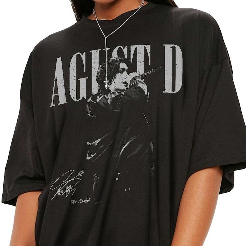 2026 Summer Fashion Men Women Suga Agust D Vintage Shirt, Agust D D-day Tour Shirt, Kpop Suga On Tour, Gift for Fan Hip Hop Streetwear Oversized