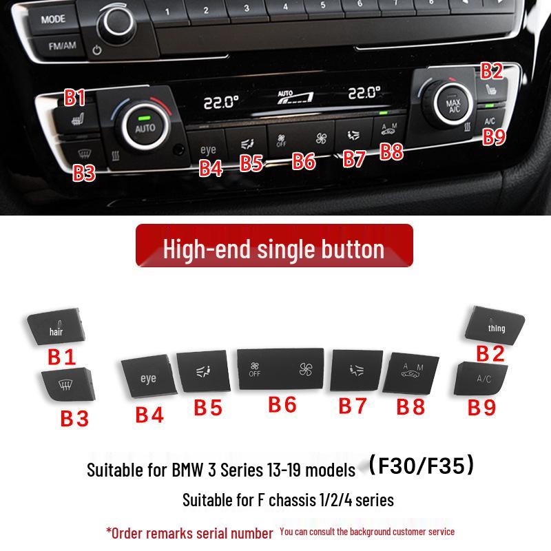 BMW Console Fan Speed Buttons for 1, 2, 3, 4 Series F30 F35 (118i 325li)