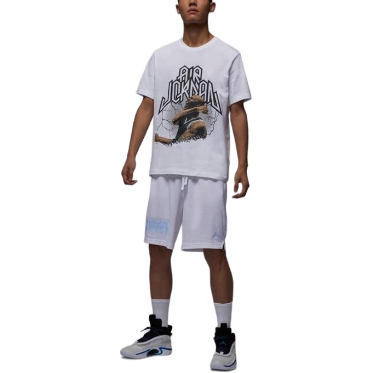 New Jordan Sports Shorts Men's White FN5859-100