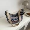 Fashionable Retro Crossbody Bag  Ethnic Style Single Shoulder Tote Bag