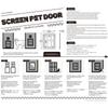 2 Way Locking Dog Flap Door Free Entry Lattice Cat Door Hole Convenient Cats Window Gate  Patio