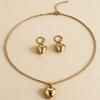 Elegant Heart Pendant Necklace: Simple, Versatile Japanese & Korean-Inspired Clavicle Chain for Women