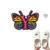 Cross-border Cute Detachable PVC Shoe Ornaments: Butterfly, Letter, Cartoon Designs for Festival and Party Shoes