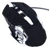 Wired Mouse Black High Sensitivity Ergonomic Design Quiet Stable Gaming Mouse for Computers Gaming Devices