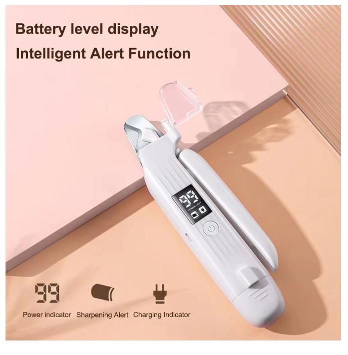 2 in 1 Electric Pet Nail Trimmer with LED Lights Pet Nail Grinder Dog Nail Trimmer and Grinder for Small Medium Large Dogs/Cats