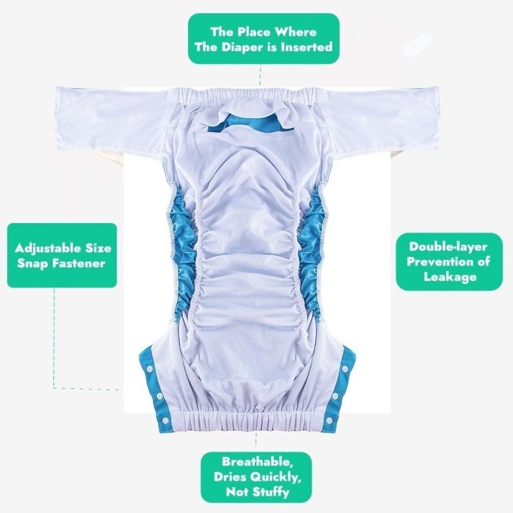 Cotton Adult Diaper Pants Leak-Proof Incontinence Underwear Washable Diaper Elderly Care