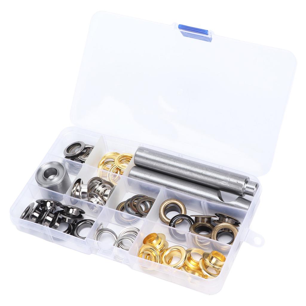 Grommet Tool Kit 12mm Large Electroplated Metal Eyelets Tool Set Handicraft Decoration Office Equipment